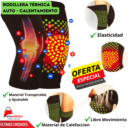 Rodillera Térmica BIOMAGNETICA de Autocalentamiento