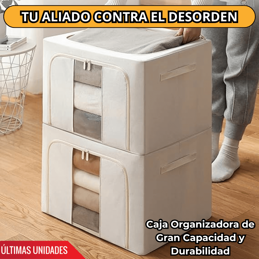 Caja de Almacenamiento Multifuncional con Varilla de Acero - PREMIUM | PACK 2 Unidades
