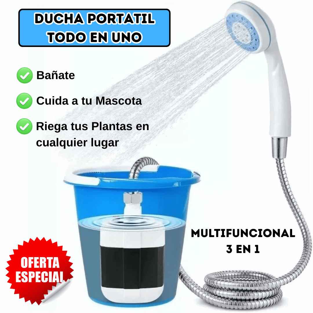 Ducha Portátil Multifuncional 3 en 1 PREMIUM