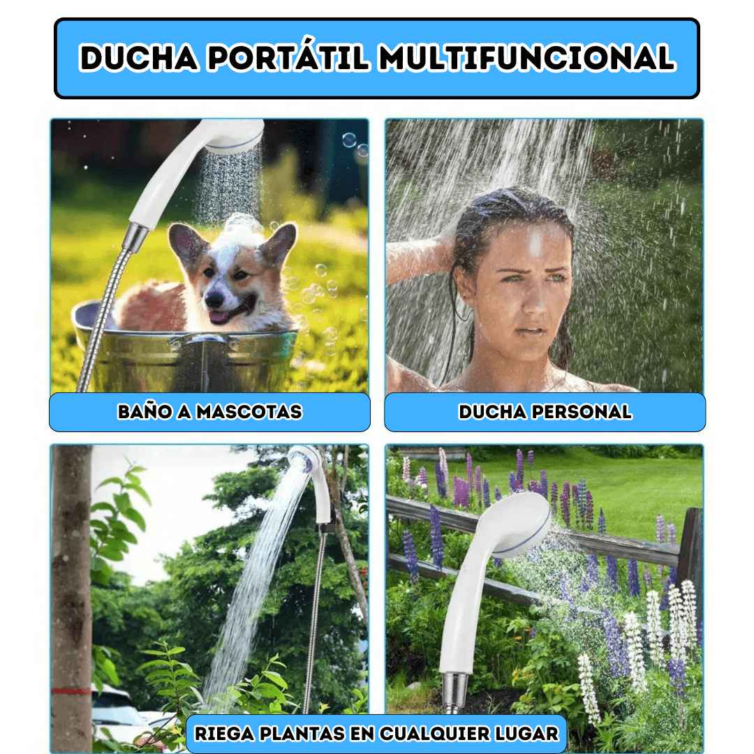 Ducha Portátil Multifuncional 3 en 1 PREMIUM