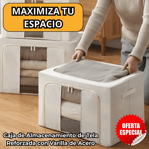 Caja de Almacenamiento Multifuncional con Varilla de Acero - PREMIUM | PACK 2 Unidades