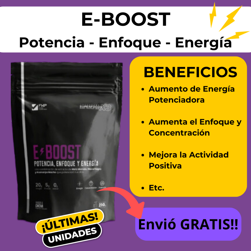 EBOOST-ENERGIZANTE NATURAL PREMIUM ⚡⚡