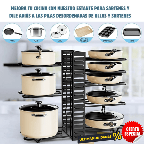 Organizador multifuncional confort de Ollas y Sartenes