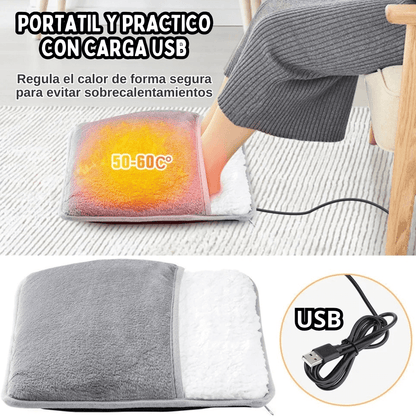 Tecnología de Calor Inteligente para Tus Pies | Almohadilla Térmica USB con Calentamiento Rápido y Seguro