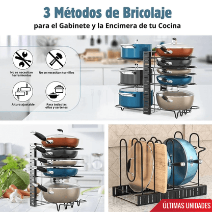 Organizador multifuncional confort de Ollas y Sartenes
