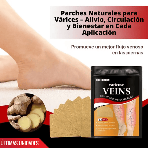 ¡Adiós Várices y Dolor! Parches Naturales que Activan la Circulación y Alivian al Instante