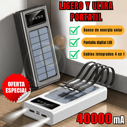 Powerbank Solar PREMIUM Cargador Portátil