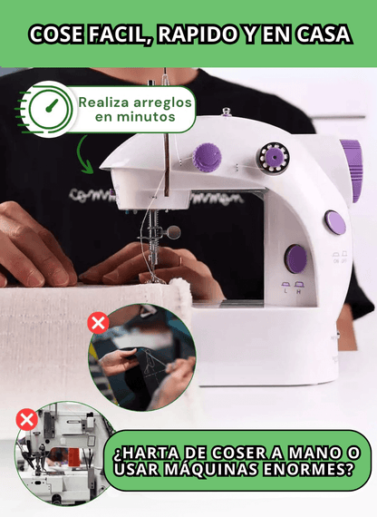 MAQUINA DE COSER PORTATIL CON PEDAL | PREMIUM