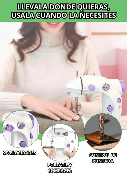 MAQUINA DE COSER PORTATIL CON PEDAL | PREMIUM