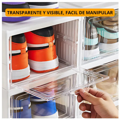 Zapatera Plegable Acrílica de 6 Niveles PREMIUM