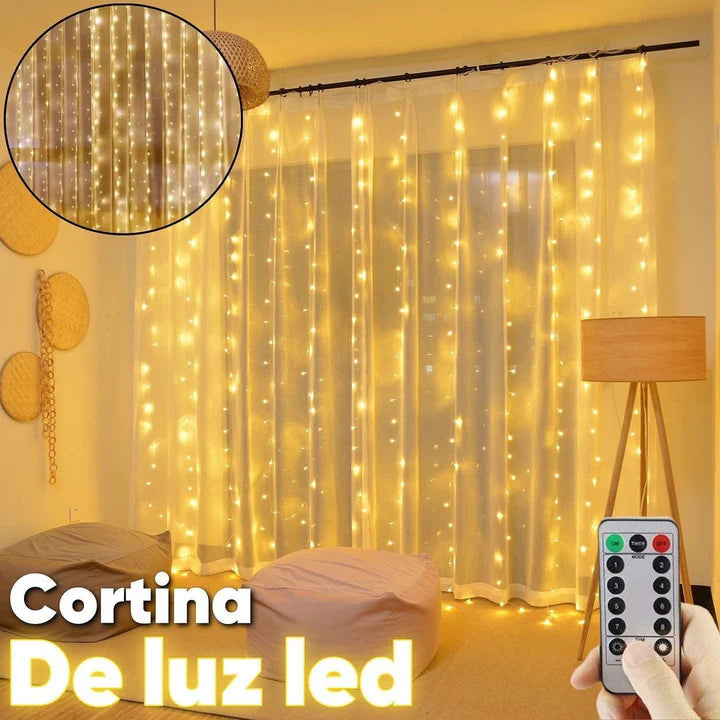 LUCES LED CORTINA HADA 3 METROS