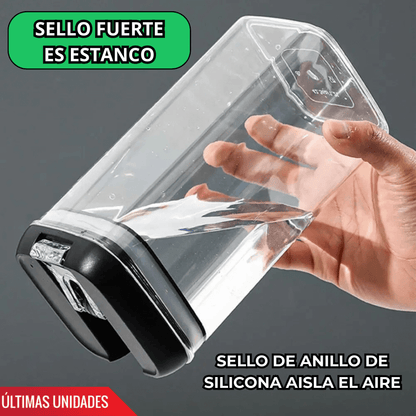 Set de 7 Frascos Organizadores Premium – Almacena Menestras, Alimentos y Más sin Derrames